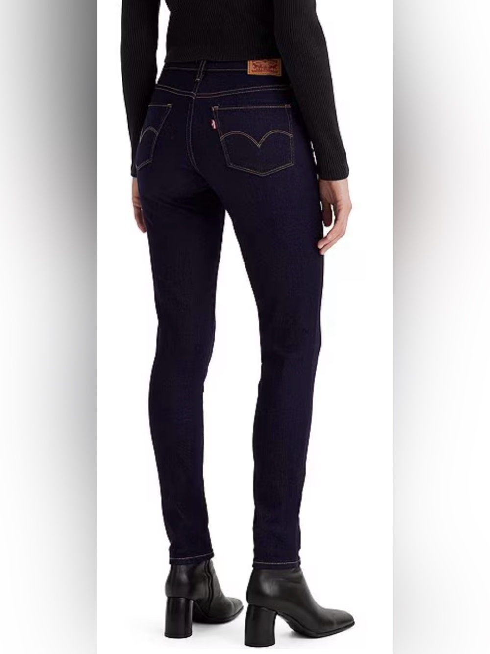 Levi's 311 Shaping Skinny Jeans in Dark Indigo with Contrast Stitching - Picture 2 of 7